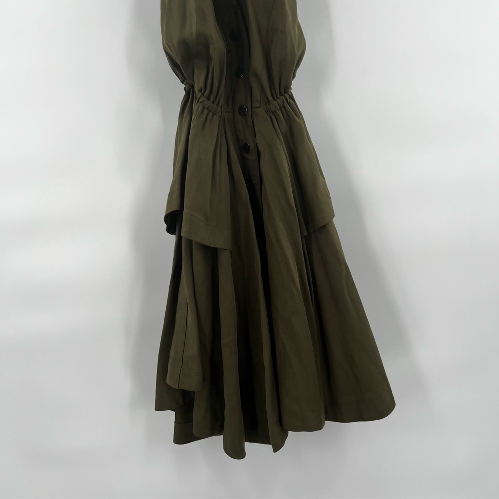 Bobi Black tiered halter army green XS - Picture 4 of 12